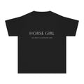 Horse Girl Youth Tee, Gifts for Equestrians, Horse Lover Shirt, Birthday Gift, Summer Fashion, Casual Wear