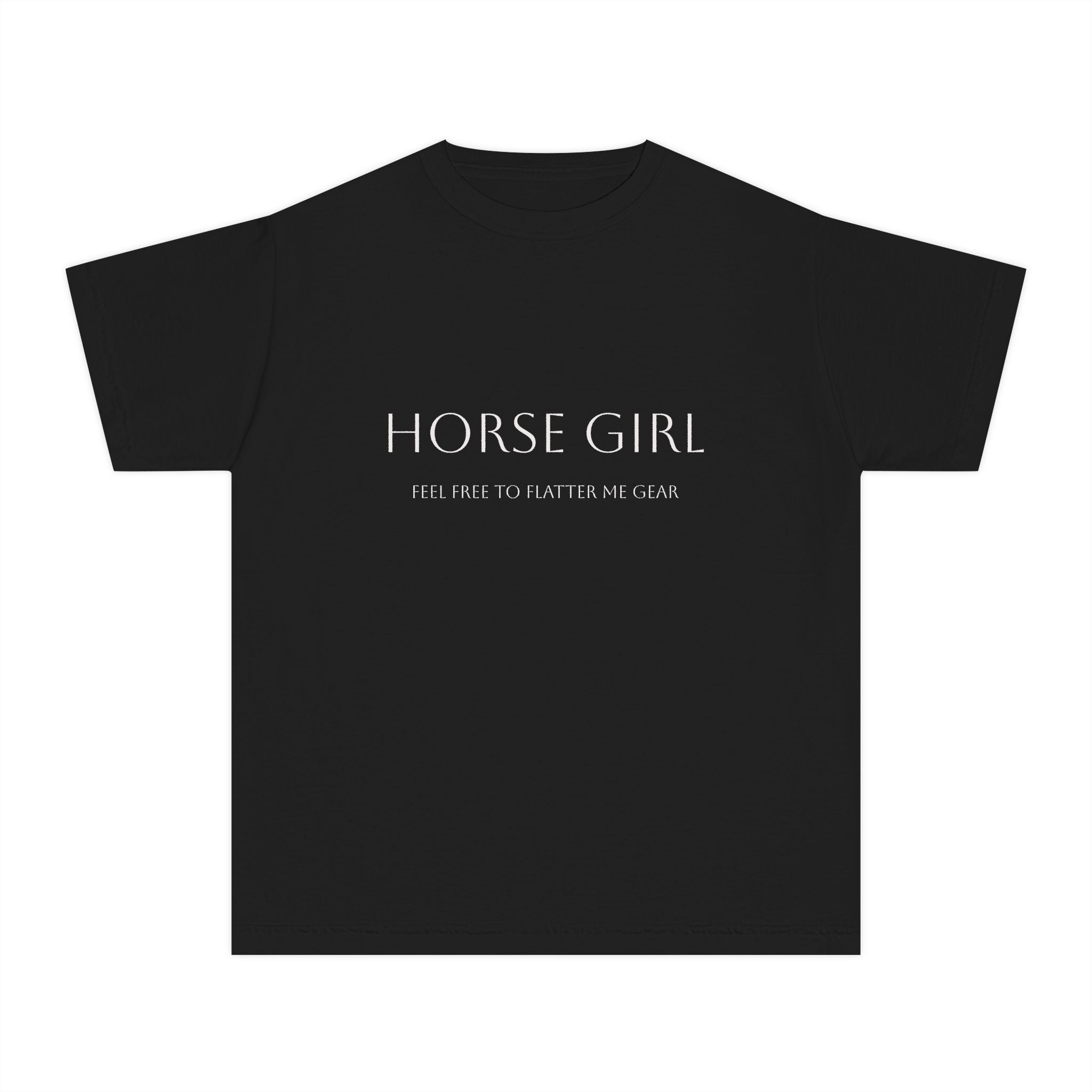 Horse Girl Youth Tee, Gifts for Equestrians, Horse Lover Shirt, Birthday Gift, Summer Fashion, Casual Wear
