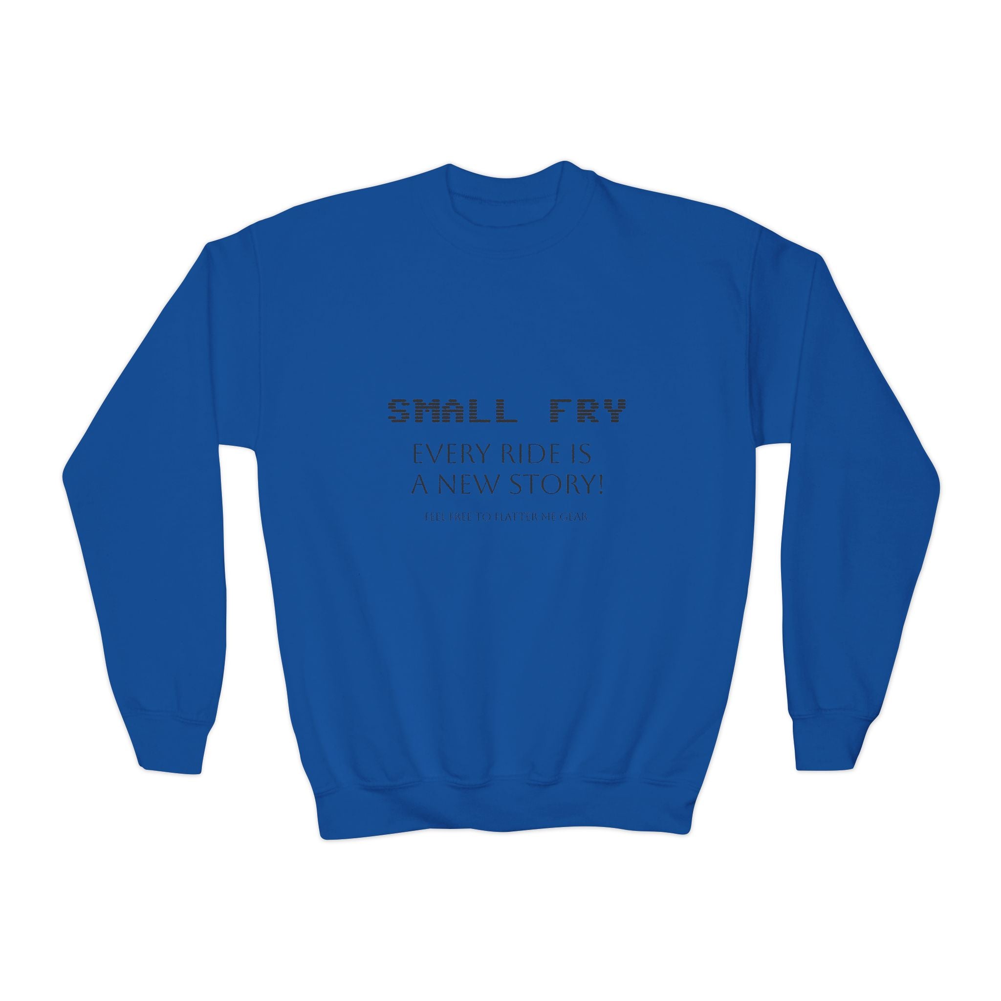 Youth Crewneck Sweatshirt - Small Fry, Cozy & Inspirational, Perfect for Everyday Wear, Gifts, Youth Events, Casual Outfits