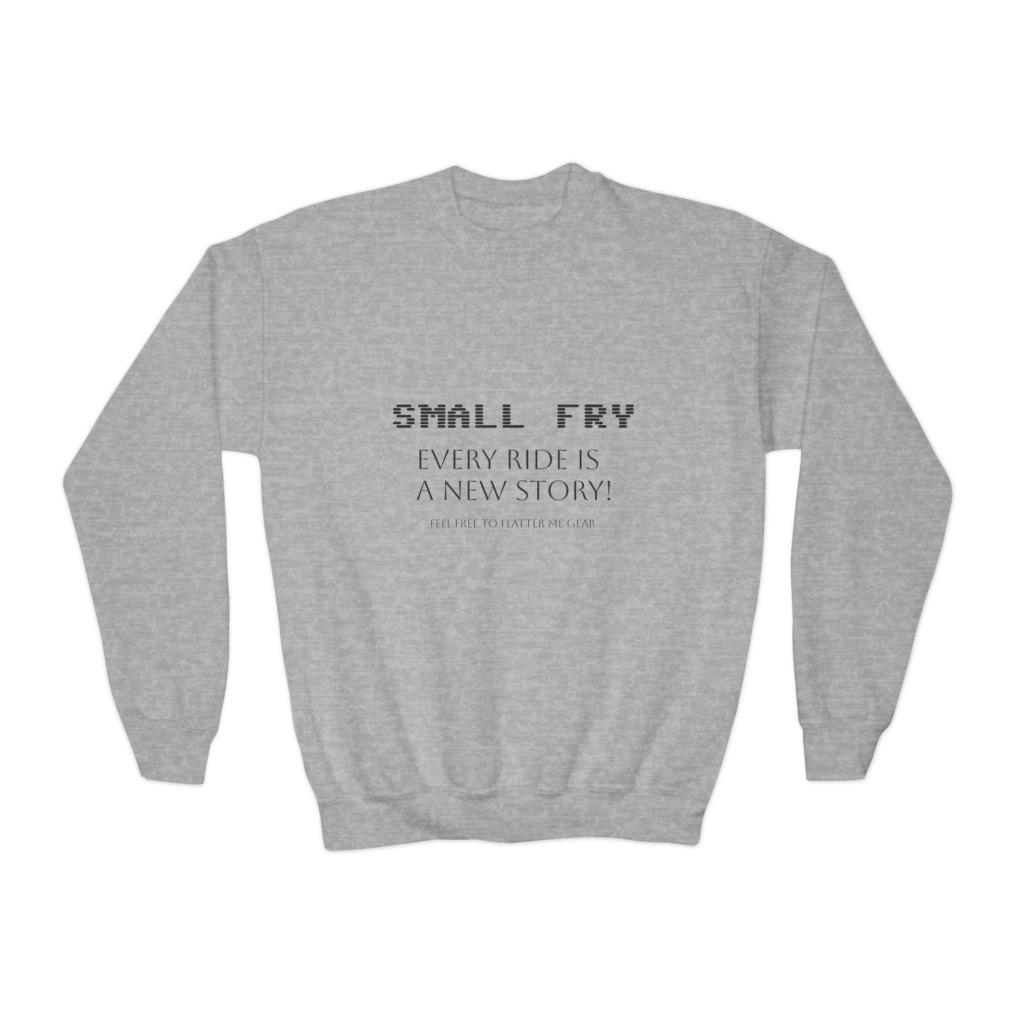 Youth Crewneck Sweatshirt - Small Fry, Cozy & Inspirational, Perfect for Everyday Wear, Gifts, Youth Events, Casual Outfits